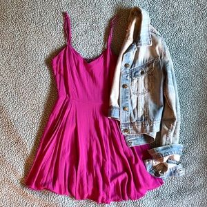 Talula Magenta Dress from Aritzia